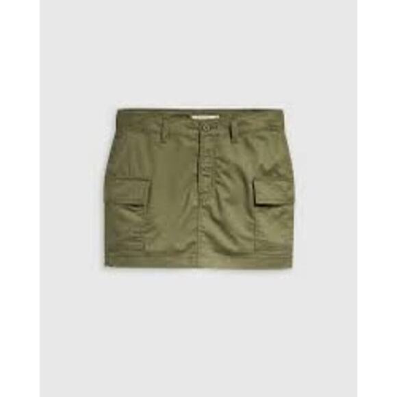 Levi’s ‘94 CARGO MINI SKIRT NEW Size 32 in Olive Green - Picture 1 of 8